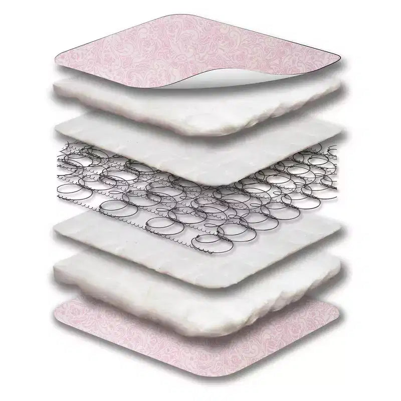 Materasso per culla e lettino Ortho Rest impermeabile, certificato GREENGUARD Gold, ultra rigido, 13 cm, rosa