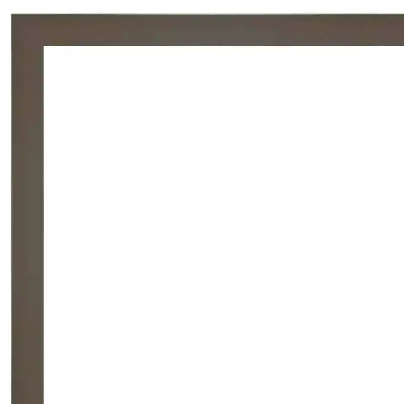 Specchio da parete per bagno con cornice in vero legno Svelte Clay Gray, 76x61 cm, senza smussature
