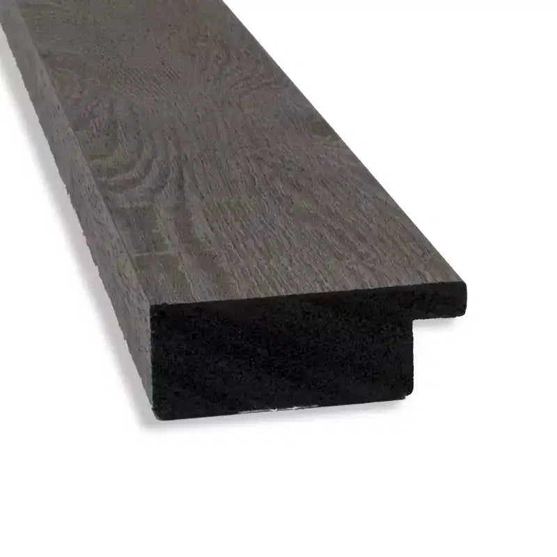 Specchio da porta intero stretto 18" x 52" Rustic Plank Gray, senza bordo bisellato, da appendere alla porta o a parete