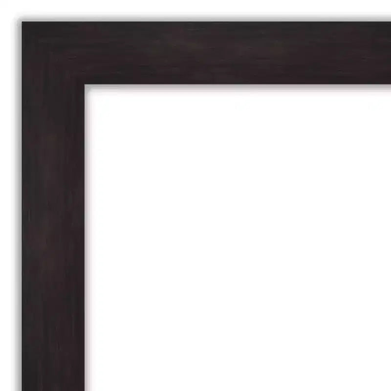 Specchio da parete rettangolare incorniciato color espresso, 44" x 33", non smussato, hardware di montaggio incluso