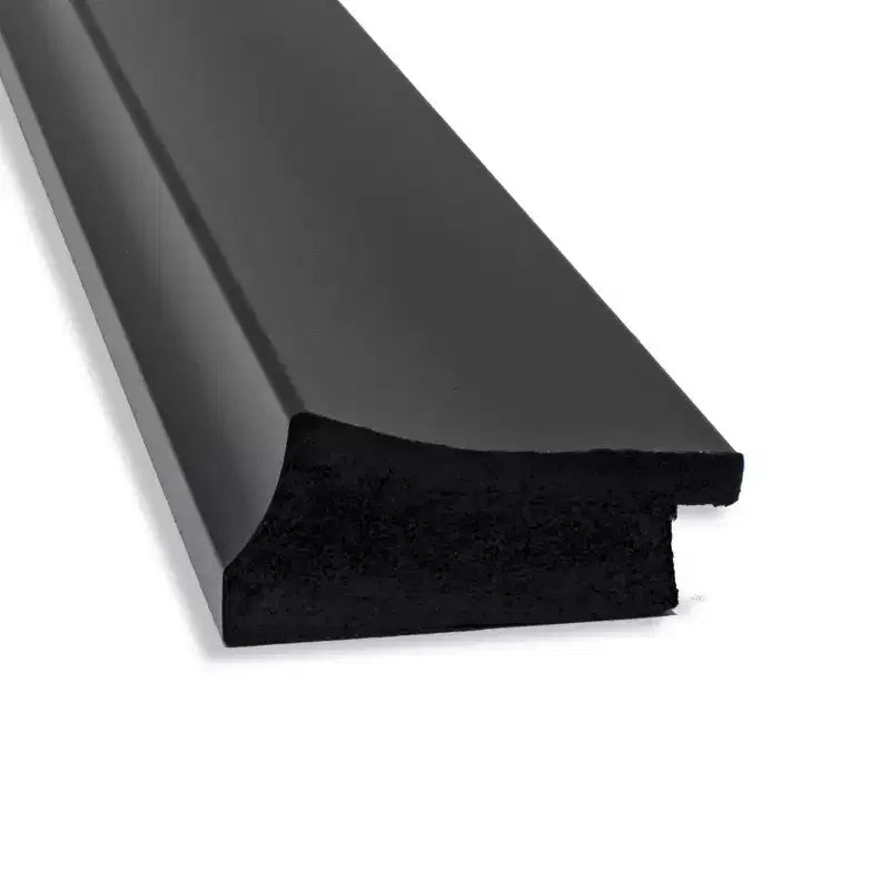 Specchio da parete rettangolare incorniciato stretto nero grande 32" x 26", senza smussature, montabile a parete