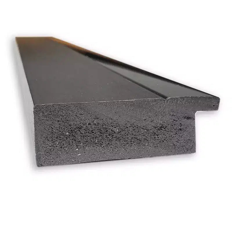 Specchio da parete rettangolare per bagno 41" x 29" incorniciato in nero smoking, senza bordo smussato, da parete