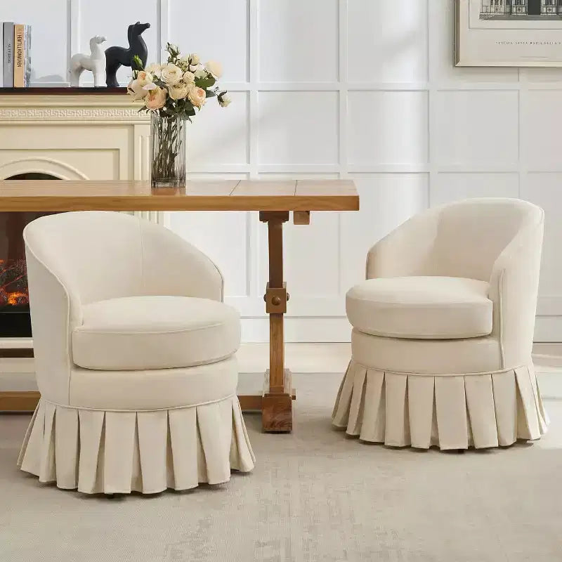 Sedia da pranzo imbottita, poltrona moderna di metà secolo, sgabello da trucco, comoda poltrona singola per camera da letto, soggiorno, sala da pranzo, beige