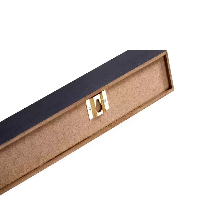 18.11 Mensola galleggiante nera in legno, con staffa invisibile, perfetta per l'arredo di bagno/camera da letto/cucina o come espositore per libri/piante, facile da installare.