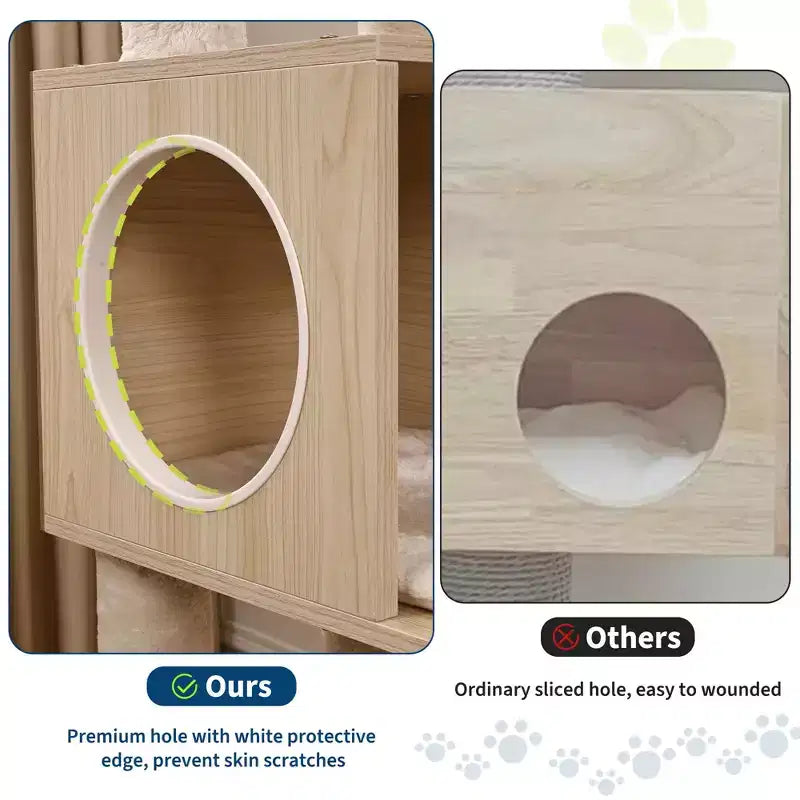 Tiragraffi 2 in 1 con mobile lettiera, condominio per gatti alto 170 cm, amaca, cuscini lavabili, posatoi a più livelli e pali tiragraffi per gatti