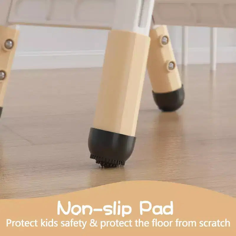 Sedia per bambini (confezione da 2), sedia per bambini in plastica regolabile in altezza a 3 livelli (età 2-6 anni) - Ideale per uso domestico, in classe e all'asilo