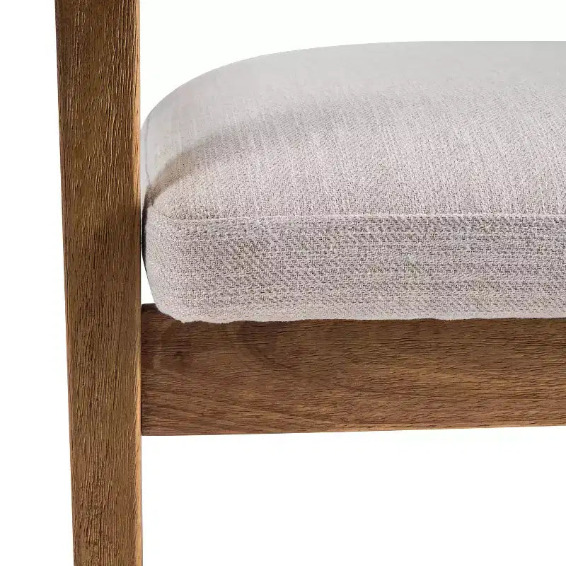 Sedie da pranzo imbottite Mid-Century Modern con braccioli e gambe in legno di gomma, set da 4
