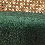 Sgabelli da bar altezza bancone con schienale in rattan, sedile imbottito e struttura in metallo, portata 136 kg (set da 2/3/4)