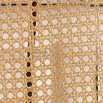 Sgabelli da bar altezza bancone con schienale in rattan, sedile imbottito e struttura in metallo, portata 136 kg (set da 2/3/4)