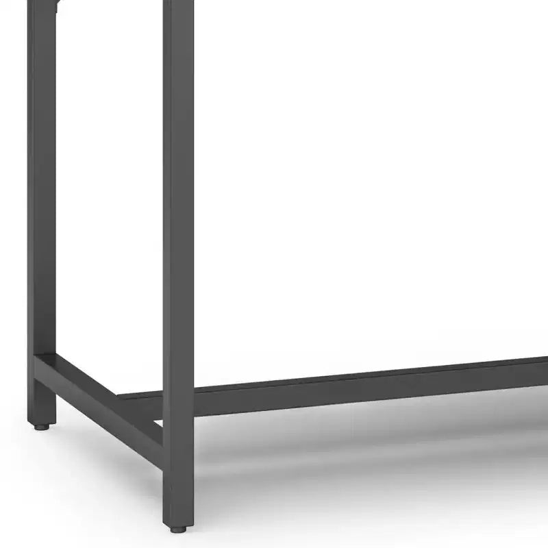 Scrivania Direzionale Mid-Century Larga 183 cm con Cassettiera Integrata e Vassoio Tastiera, Marrone Sella
