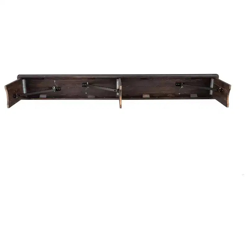 Panca pieghevole in pino massiccio da 244 x 30 cm, 4 posti, capacità 272 kg