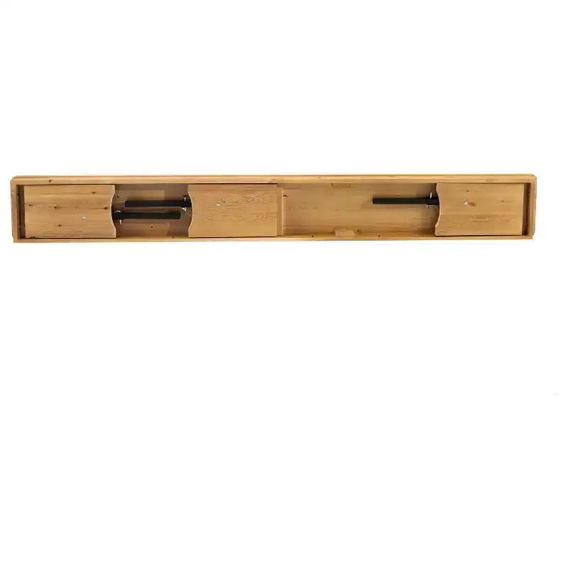 Panca pieghevole in pino massiccio da 244 x 30 cm, 4 posti, capacità 272 kg