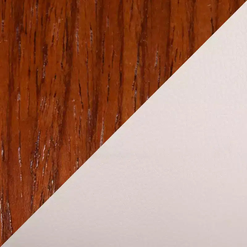 Sgabelli da Bar Girevoli Altezza Bancone con Rivestimento in Similpelle e Schienale Medio (Set da 2)