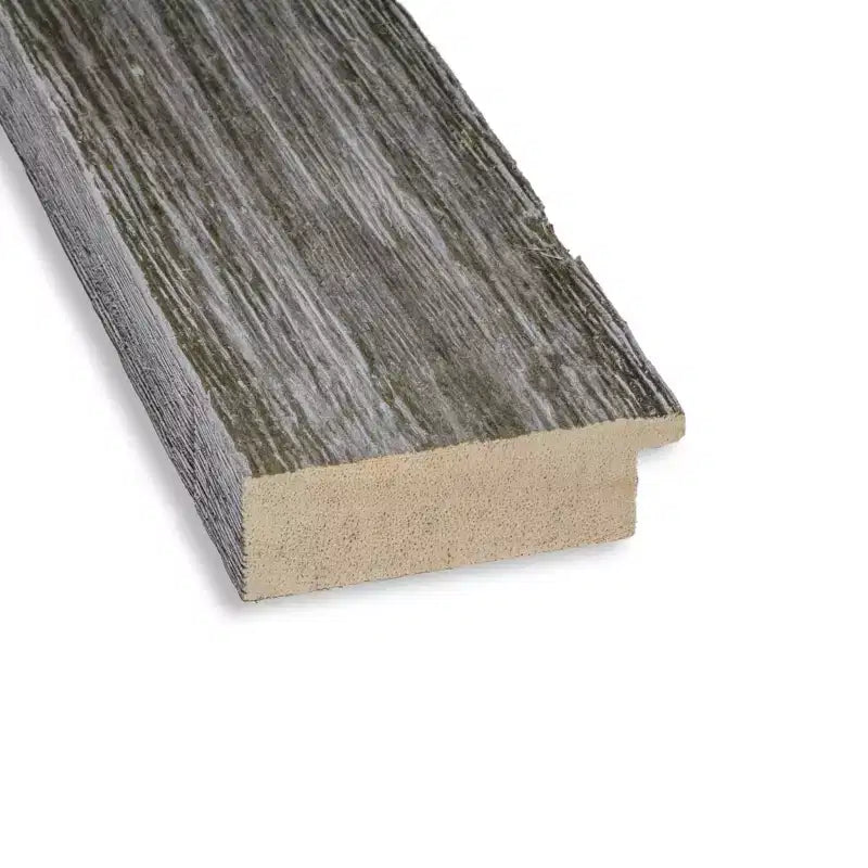 Specchio da bagno da parete in vero legno grigio stretto non bisellato, 28.5 x 22.5 pollici