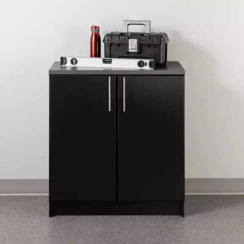 Base per Mobile Contenitore da 16" di Profondità con Piano in Melamina e Ripiani Regolabili