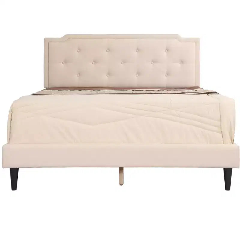 Letto matrimoniale regolabile con rivestimento in twill e similpelle